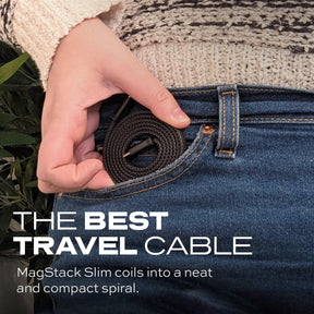 Statik® MagStack Slim | Tangle-Free Magnetic Nylon | Charge & Data Cable