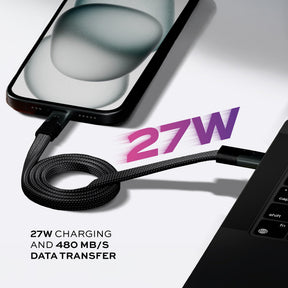 Statik® MagStack Slim | Tangle-Free Magnetic Nylon | Charge & Data Cable