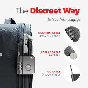 SmartLock Tracking Device | Luggage Lock | Works With Apple Find My App