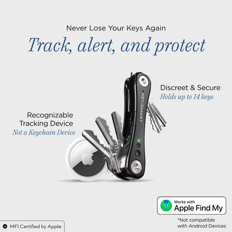KeySmart® iPro | Works With Apple Find My Network | Holds Up to 14 Keys LP Offer