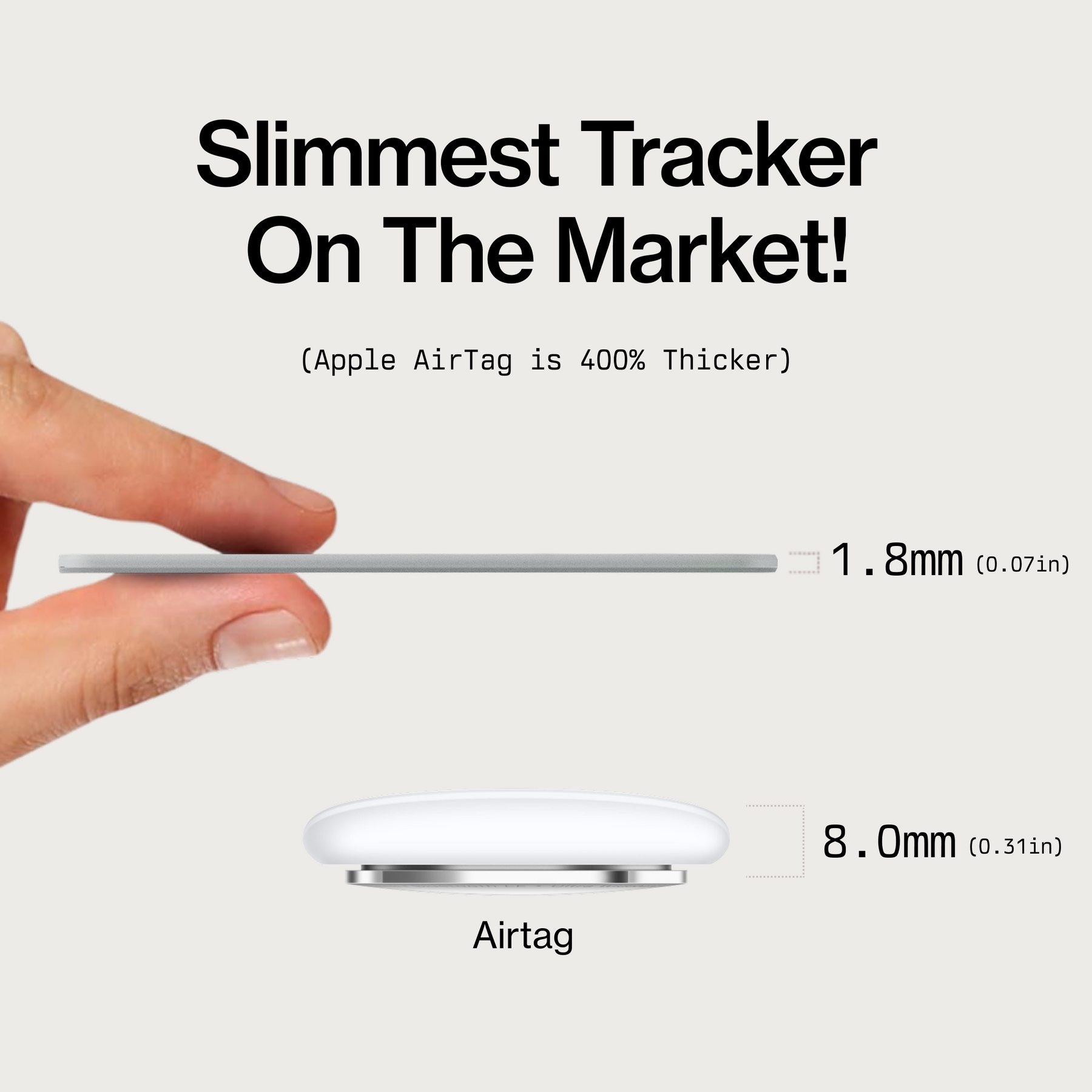 SmartCard Ghost (Gen 3) | Works With Apple Find My & Android Find Hub  | Wireless Charging