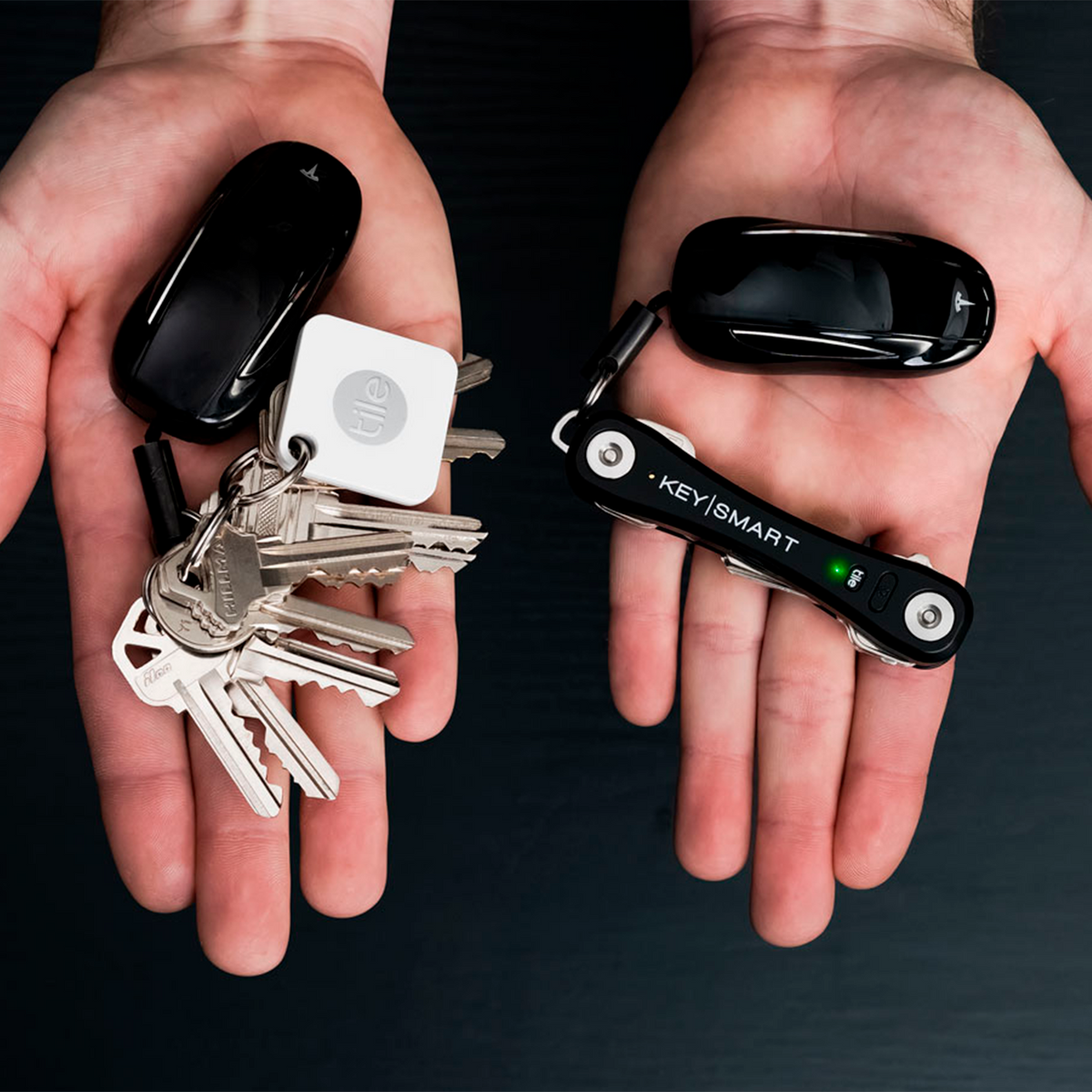 KeySmart® Pro w/ Tile | Works With Tile App for Android & iOS | Locate Lost Keys